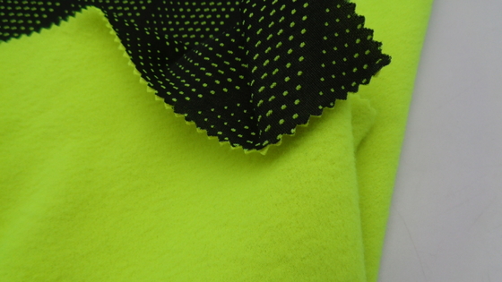 Stretch Polyester Bird Eyes Mesh Knitted Bonded Garment Fabric 260G Windproof