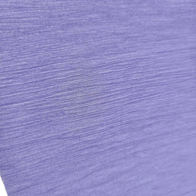100% Polyester Breathable Chiffon Fabric Sparkling Crinkle 30DX68D