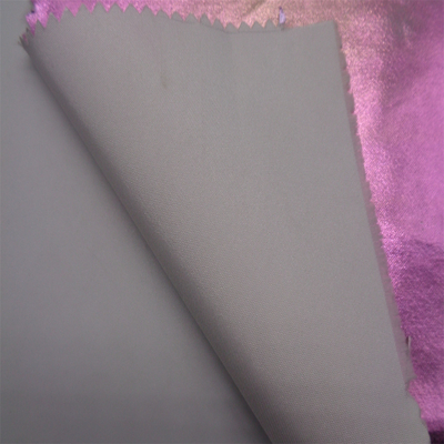Silver Coated 75DX75D Breathable Nylon Fabric For Jacket Windproof